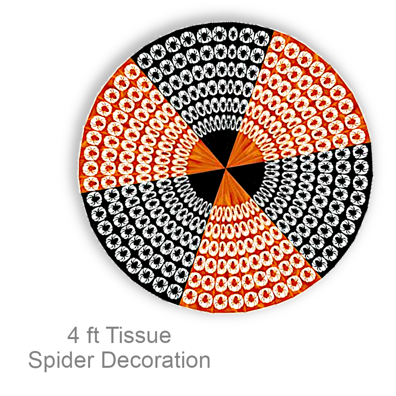Jumbo Round Spiders Decoration | Party Decorations