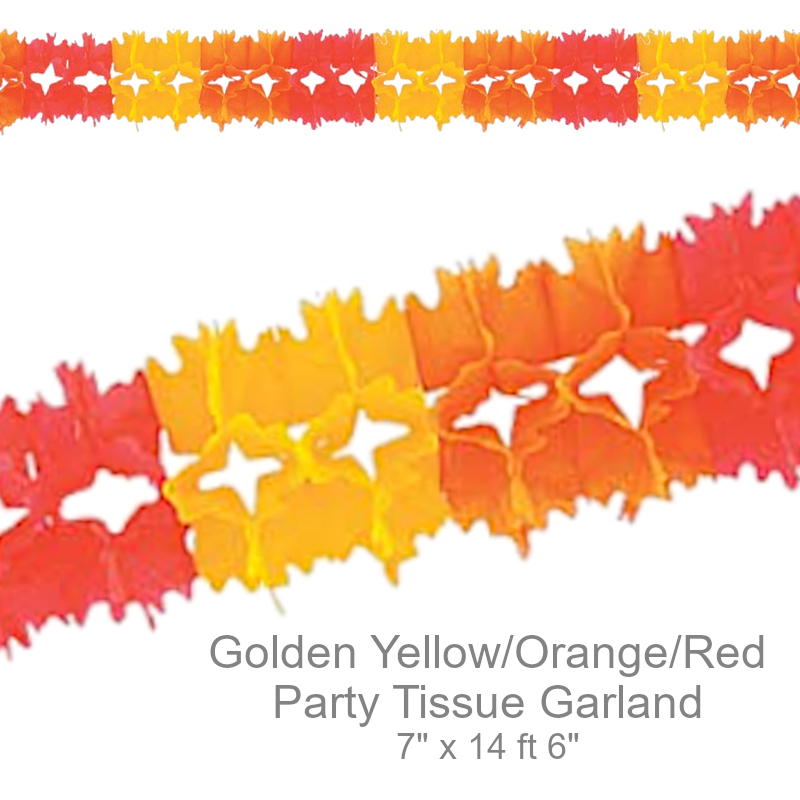 Party Tissue Garland Streamer | Party Decorations