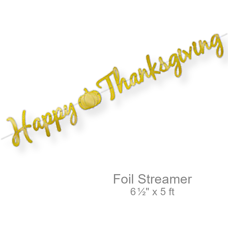 Happy Thanksgiving Banner Streamer | Party Decorations