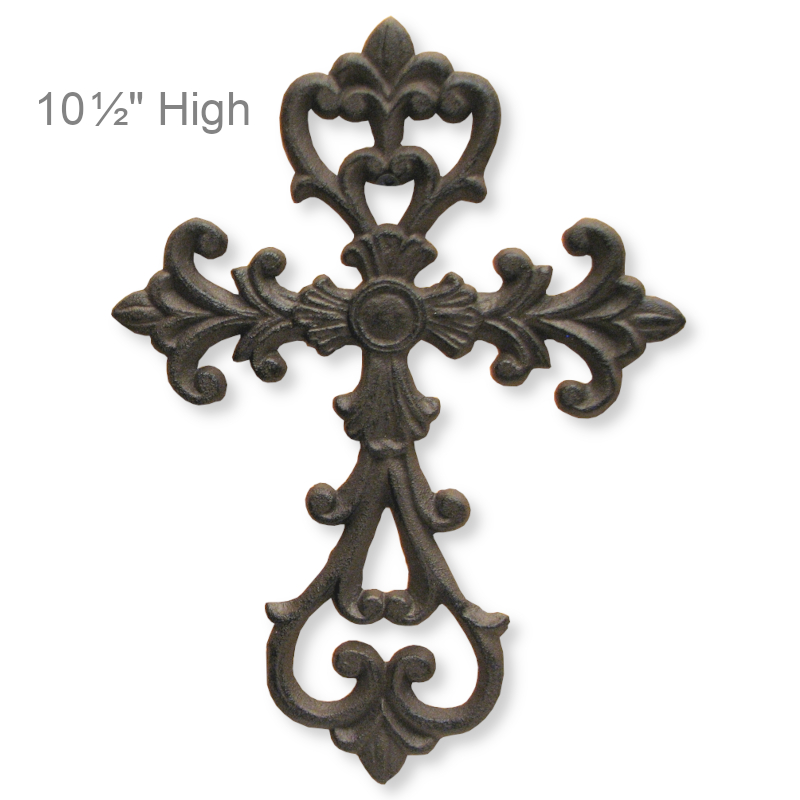 Rustic Cast Iron Cross | Inspirational Wall Decor