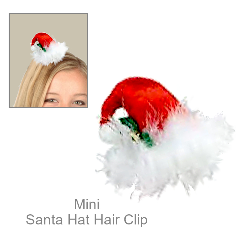 Mini Santa Hat Hair Clip | Funny Party Hats