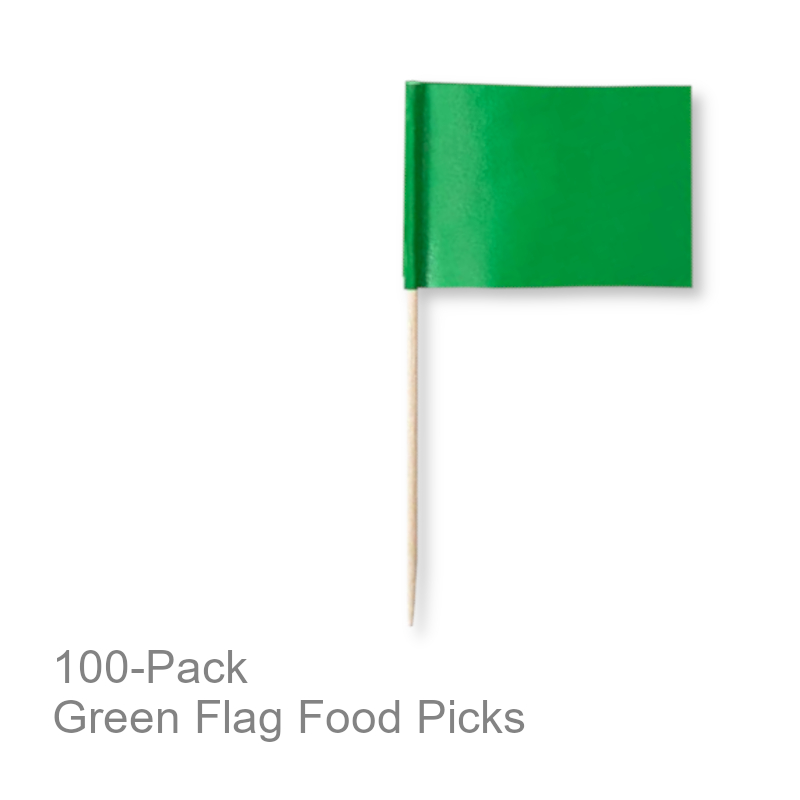 Green Flag Toothpicks | Party Supplies