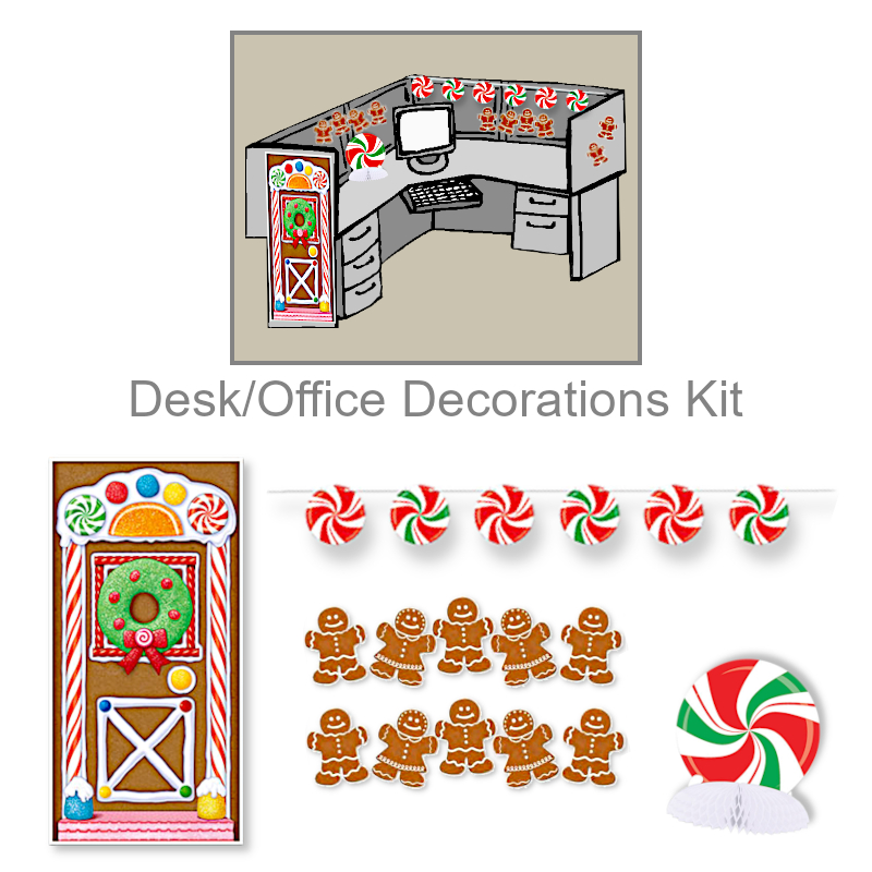 Christmas Desk Decorations Kit | Office Decorations