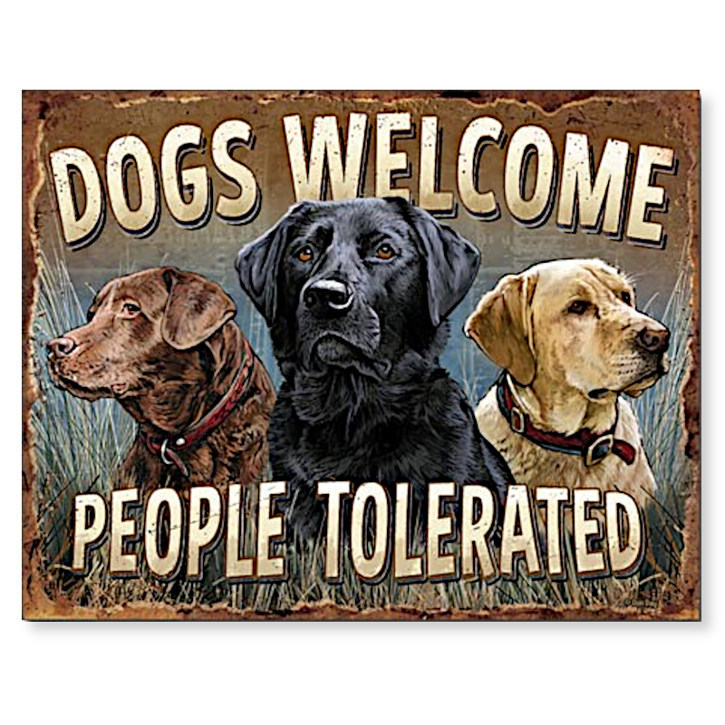 Dogs Metal Sign | Man Cave Wall Art