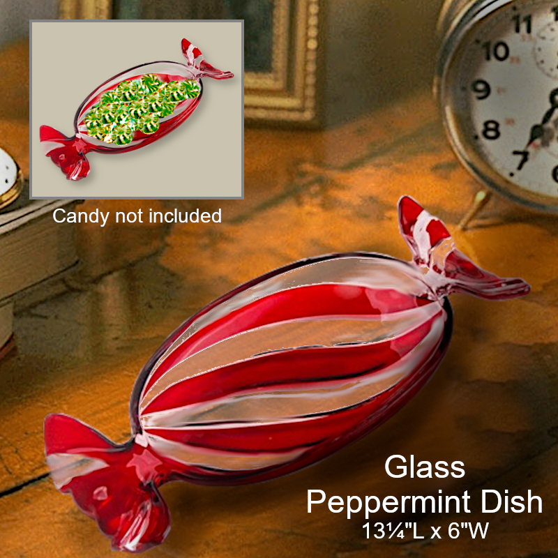 Peppermint Shape Dish | Christmas Office Candy Dish
