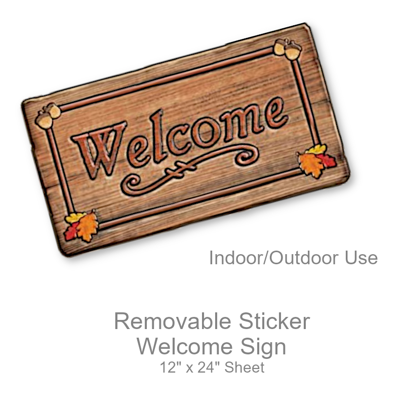 Welcome Sign Removable Sticker | Party Decorations