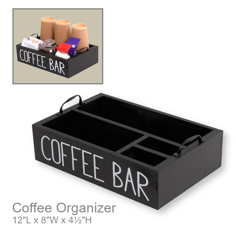 Coffee Bar Organizer With Handles | Organizers