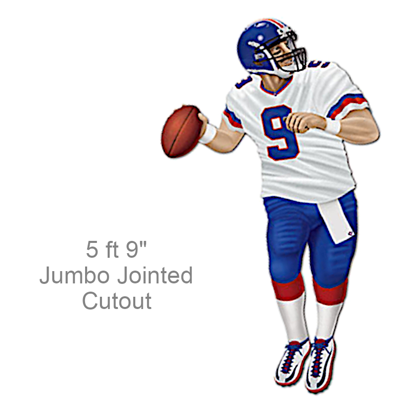 Jumbo Jointed Quarterback Cutout | Party Decorations