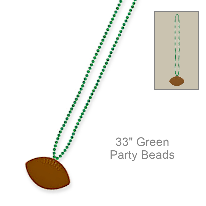 Football Bead Necklace | Party Favors