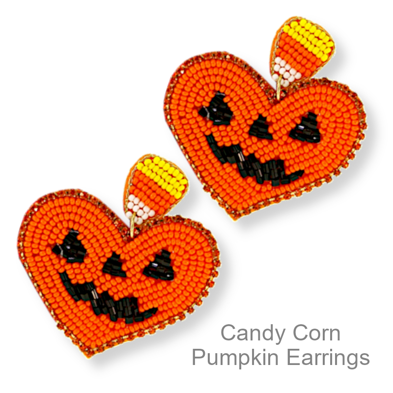Halloween Candy Corn Earrings | Halloween