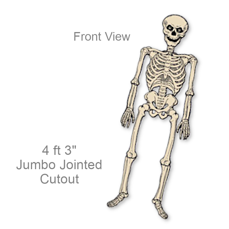 Jumbo Classic Skeleton Cutout | Party Decorations