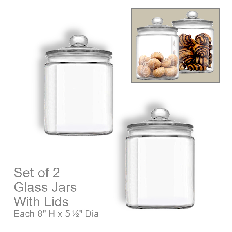 Glass Storage Jars With Lids | Office Candy Jar