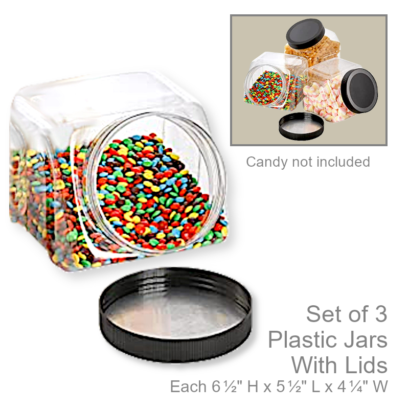 Plastic Storage Container Jars | Office Candy Jar