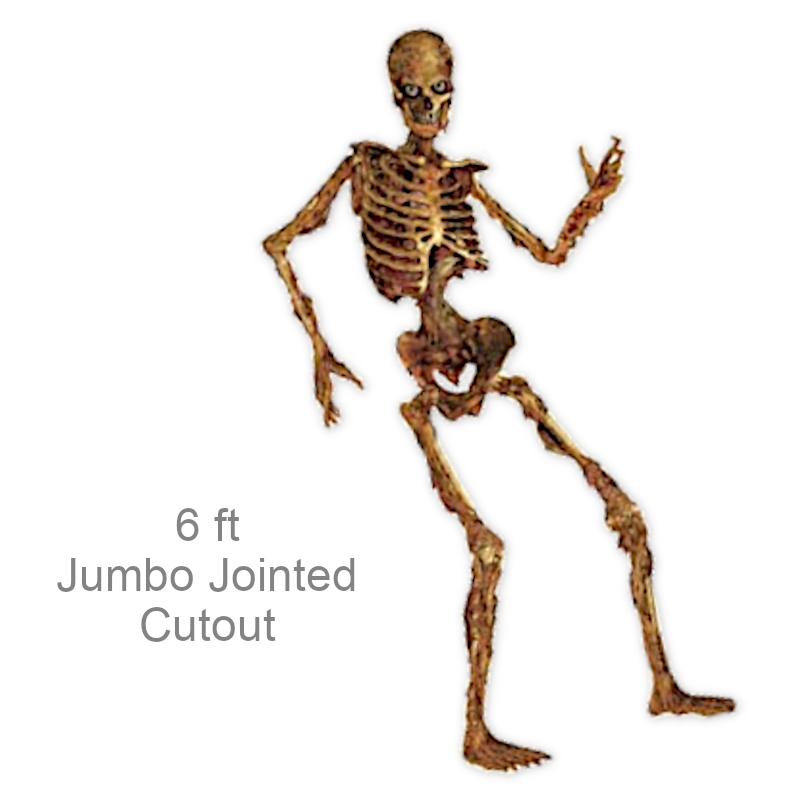 Jumbo Jointed Skeleton Cutout | Party Decorations