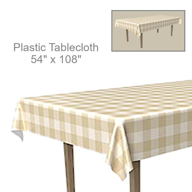 Buffalo Check Plaid Tablecloth | Party Decorations