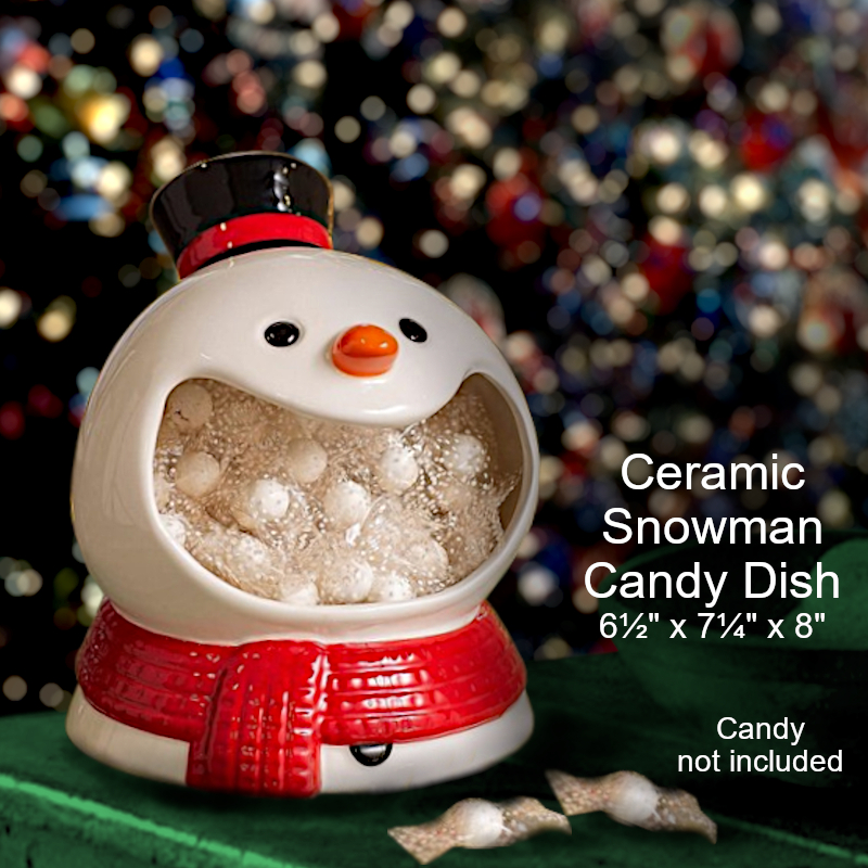Funny Snowman Candy Dish | Christmas Office Candy Dish