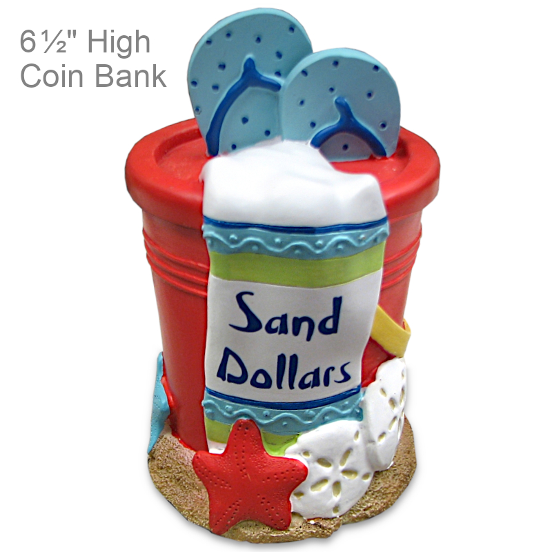 Nautical Beach Coin Bank | Whimsical Coastal Gifts