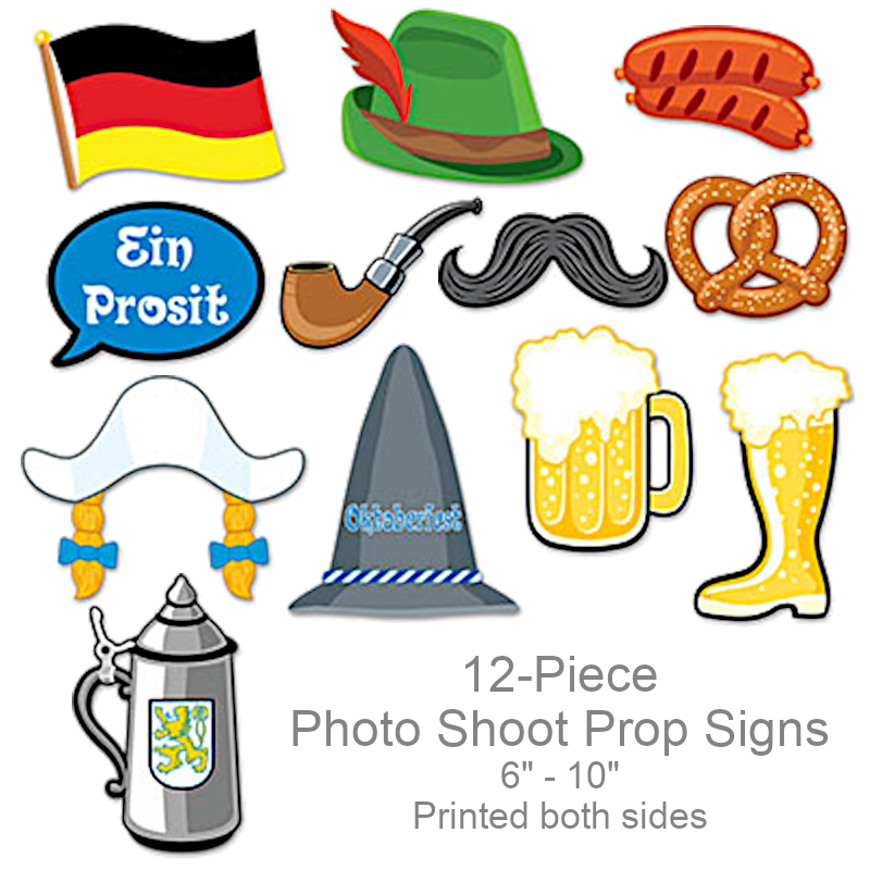 Oktoberfest Photo Shoot Prop Signs | Party Decorations