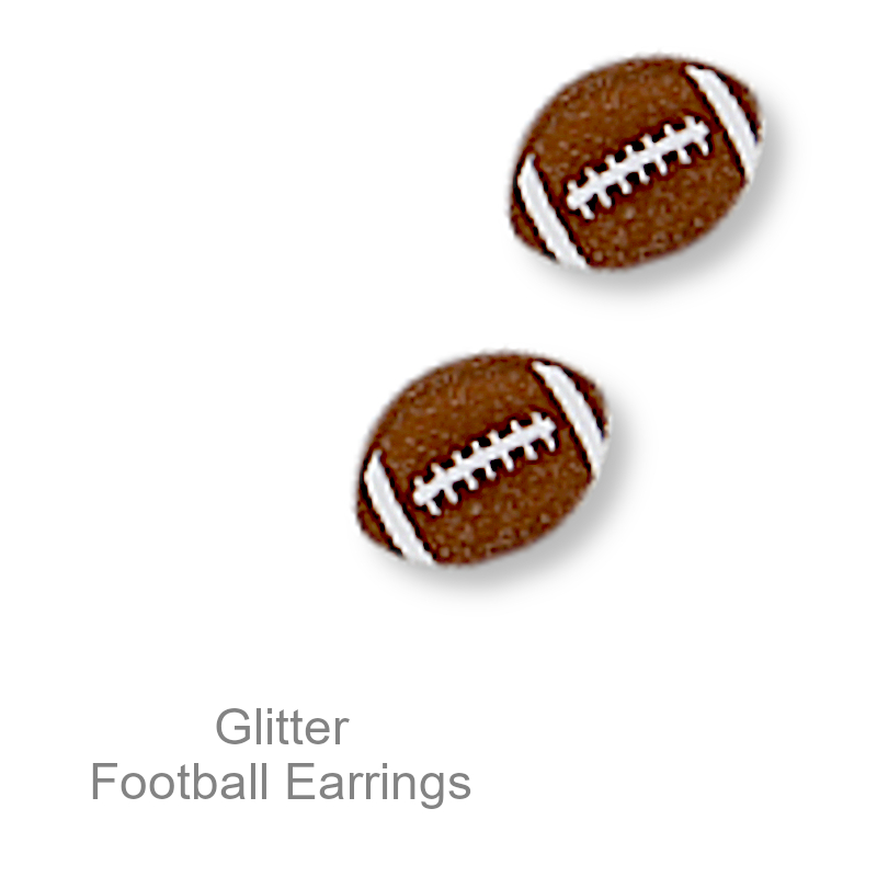 Football Shaped Earrings | Team Spirit Jewelry