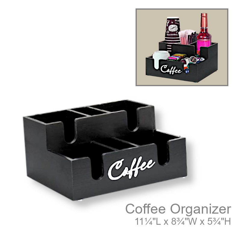 Coffee Bar Organizer 6 Compartments | Organizers