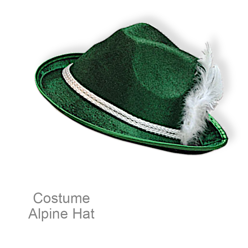 Costume German Felt Hat With Feather | Party Supplies