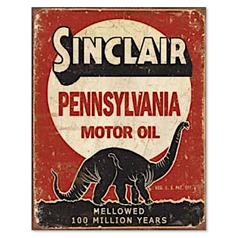 Metal Oil Sign | Man Cave Wall Decor