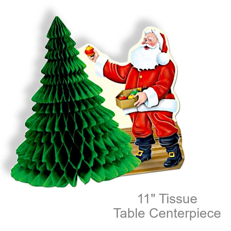 Santa Hanging Ornaments Centerpiece | Party Decor