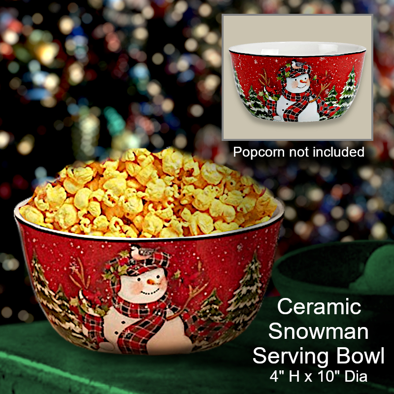 Snowman Serving Bowl | Christmas Office Candy Dish