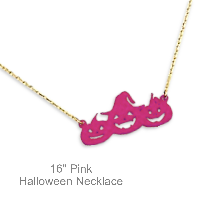 Jack-O-Lantern Necklace | Halloween