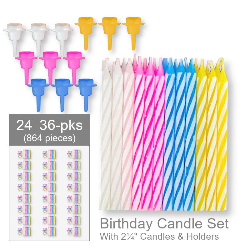 Wholesale Birthday Candles/Holders | Cake Decorations