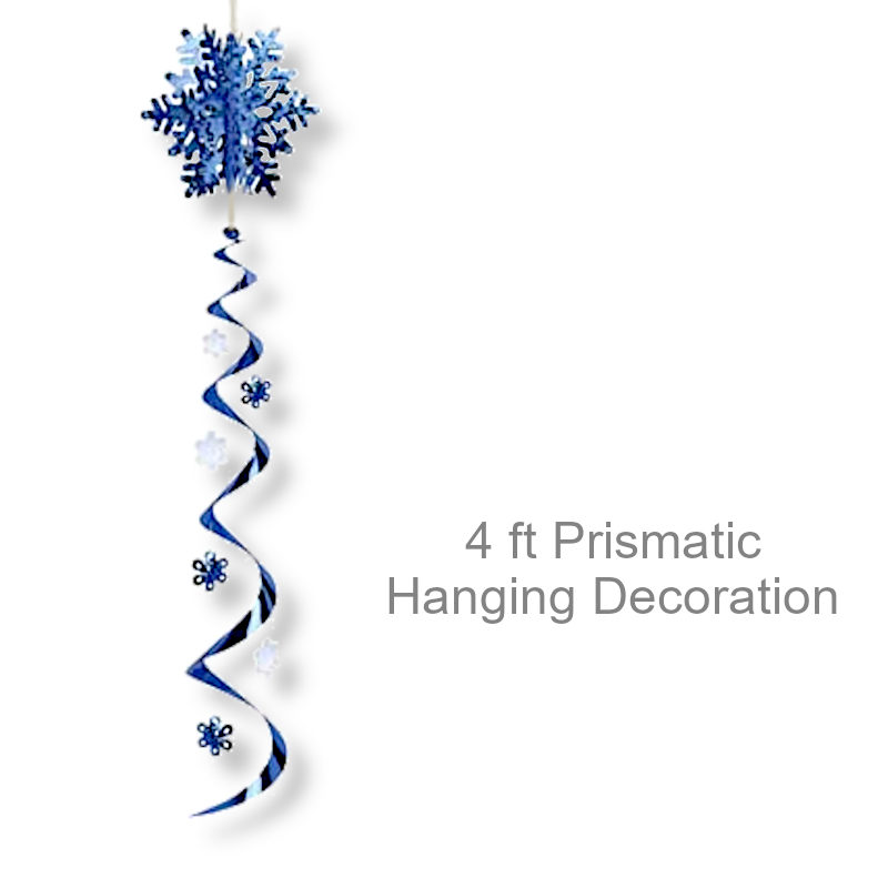 Twirl Hanging Snowflake Decoration | Party Decorations