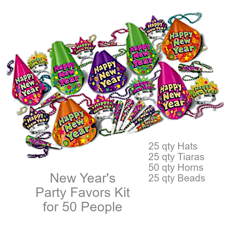 Cheery New Years Party Kit for 50 People | New Year's