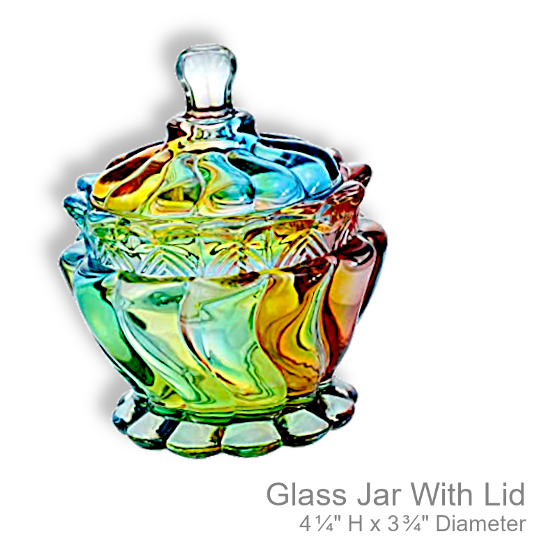 Glass Apothecary Jar With Lid | Office Candy Jar
