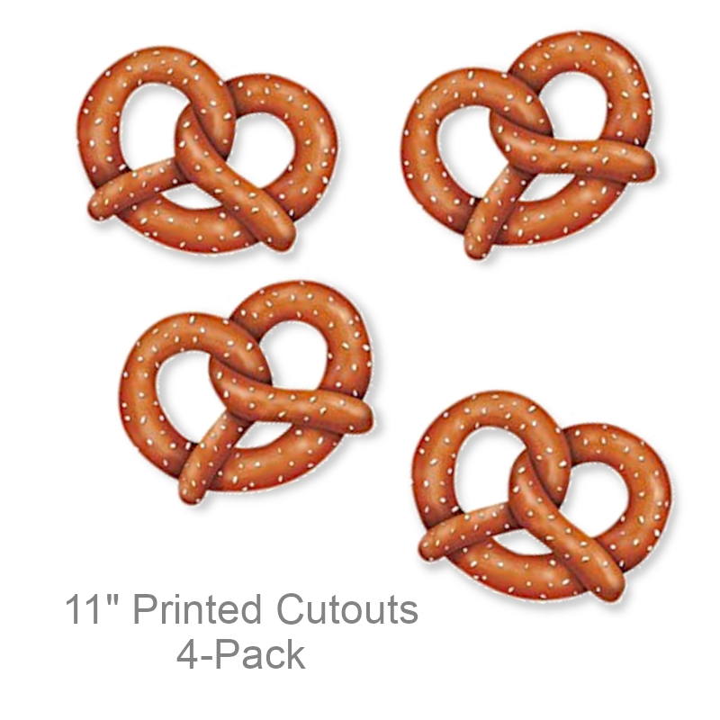 Printed Pretzel Cutouts | Party Decorations