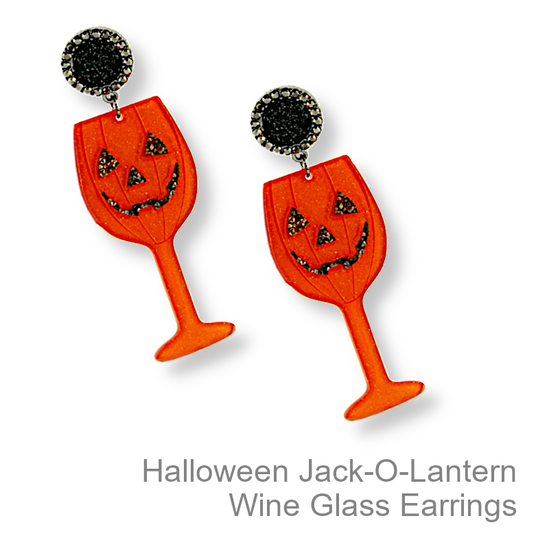 Jack-O-Lantern Earrings | Halloween