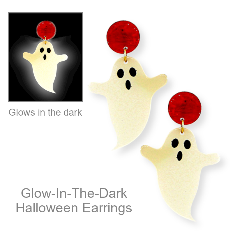 Glow In The Dark Halloween Earrings | Halloween