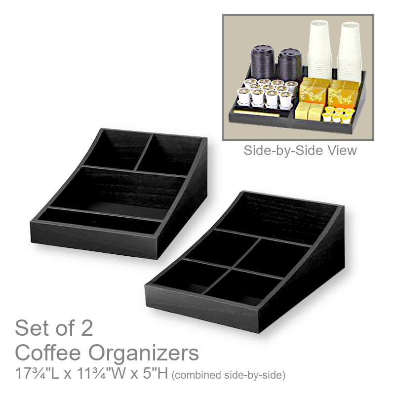 Wood Coffee Bar Organizer | Organizers