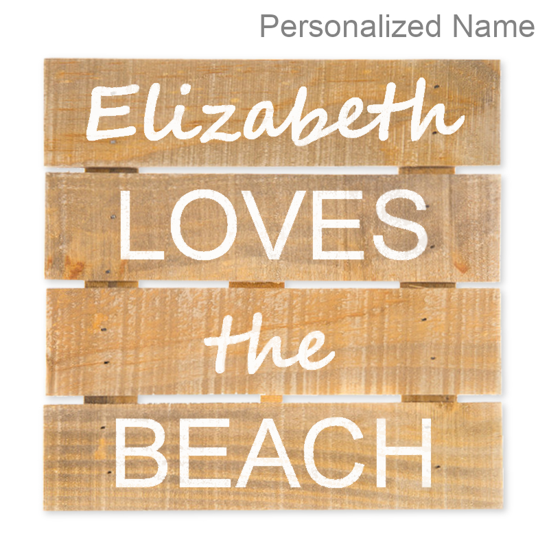 Personalized Beach Home Wall Sign | Custom Ocean Decor
