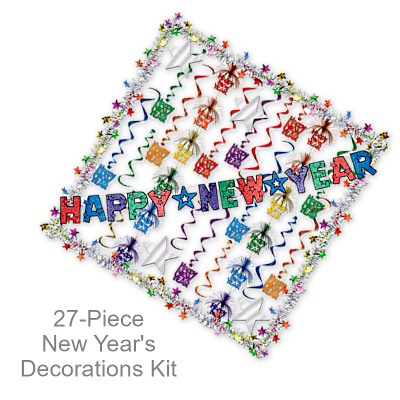 Metallic Stars New Years Decorations Kit | New Year's