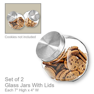 Glass Storage Jars With Lids | Office Candy Jar - Lexi's Garage