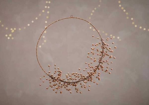 Nkuku Agatti Wreath - Brass