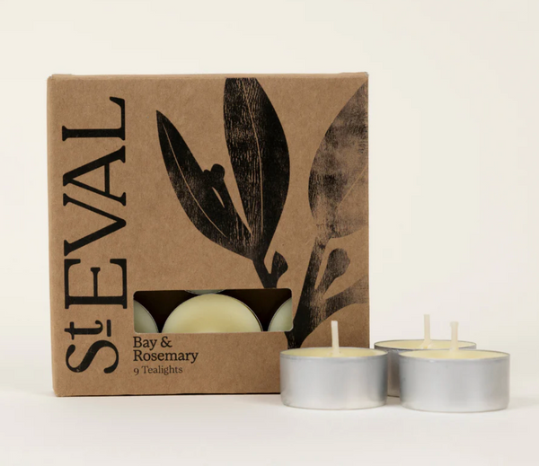 St Eval Bay & Rosemary T Light Candles