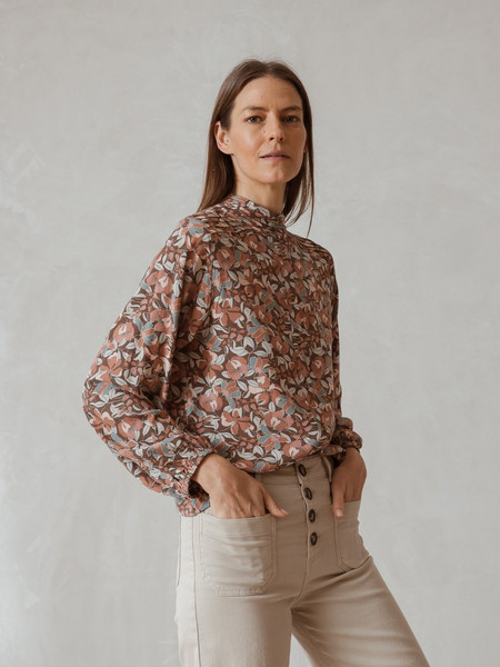 Indi & Cold Maia Retro Top - Autumn Colours