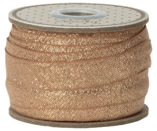 Maileg Ribbon - Vintage Rose/Gold - 25metres