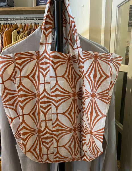 Zen Ethic Maha Shopping Bag- Terracotta