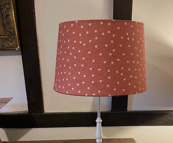 Willow Paprika Spotty Tapered Lampshade - Medium