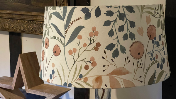 Willow Natural Hina Lampshade in Bay Rose