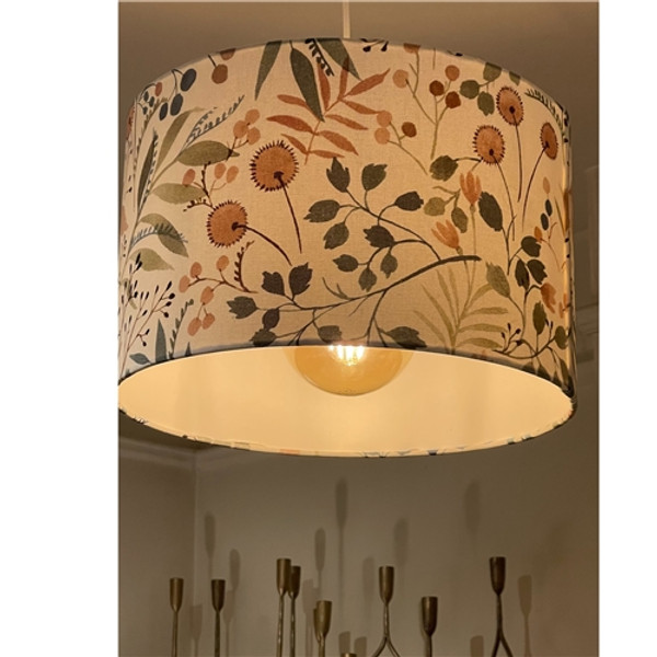 Willow Natural Hinai Drum Lampshade - Bay Rose