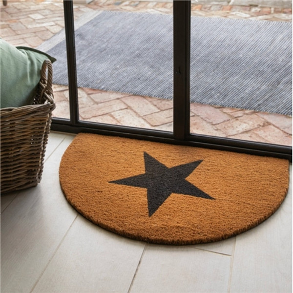 Garden Trading Star Half Moon Natural Door Mat