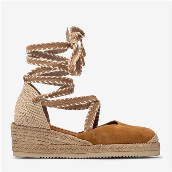Unisa Shoes Chaplin Cannelle Kid Suede  - Tan